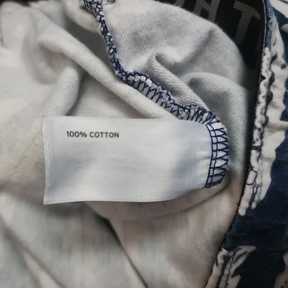 Duluth Trading Co Sleep Shorts Mens XL Blue Fish Print Cotton Knit Lounge Wear - Picture 8 of 8